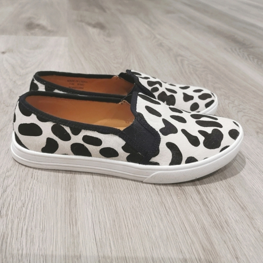 J. Crew Calf Hair slip on sneaker shoes